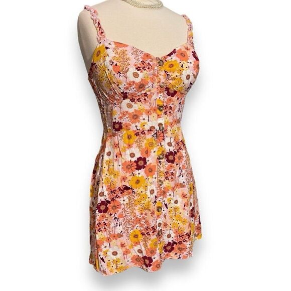 AUW Floral Mini Dress - Picture 1 of 9